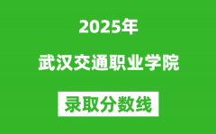 武汉交通职业学院2025年录取分数线（含2024历年）