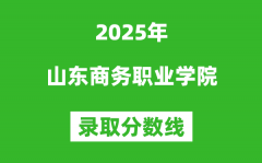 山东商务职业学院2025年录取分数线（含2024历年）
